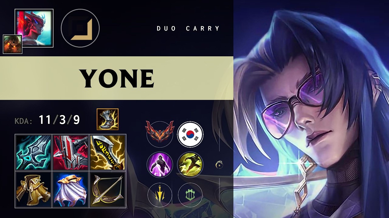 Yone ADC vs Jhin - KR Grandmaster Patch 26.15