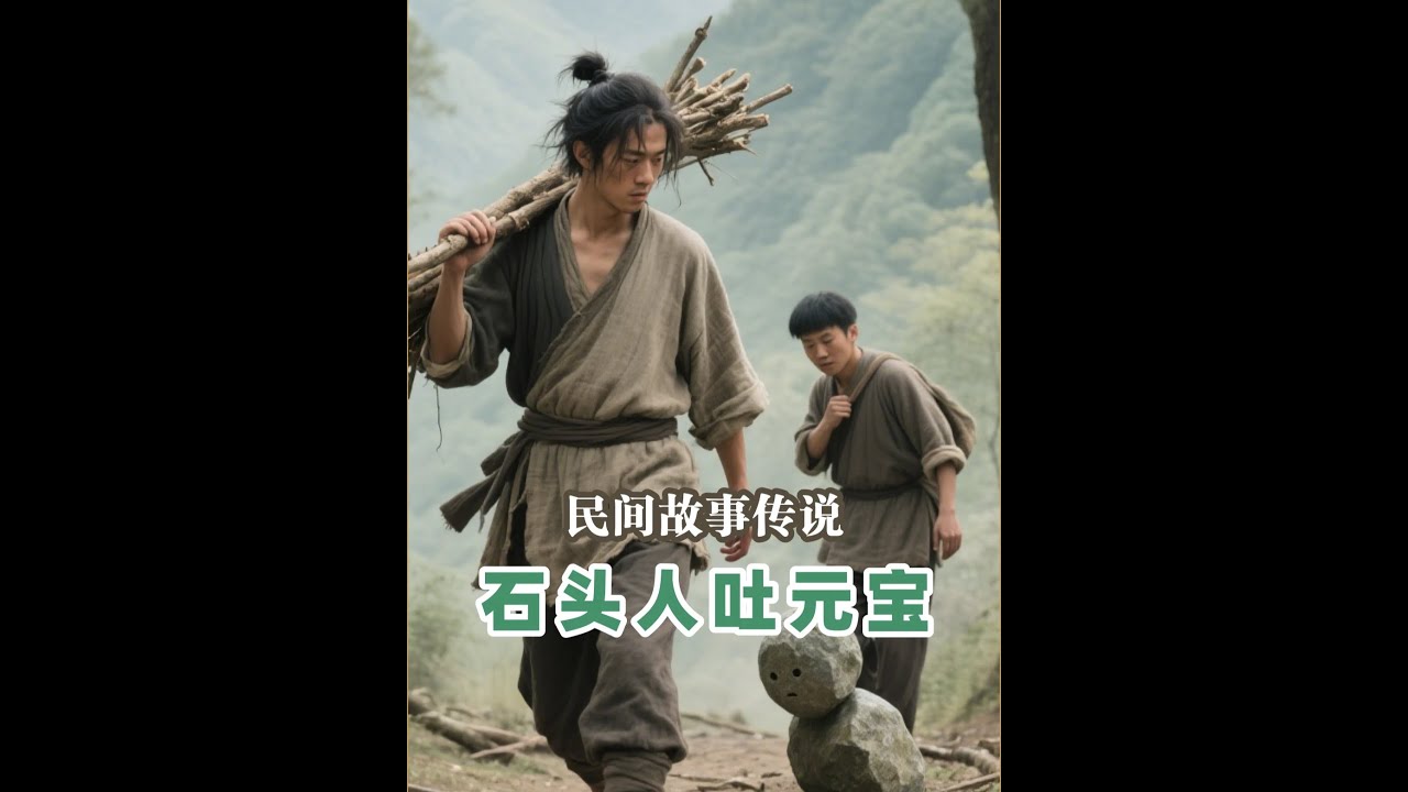 石头人吐元宝丨 民间故事传说！#神话传说#讲故事#传统文化#民间故事#民间传说