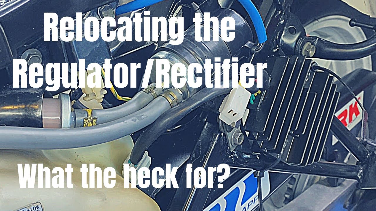 Relocating a motorcycle Regulator/Rectifier... what the heck for?