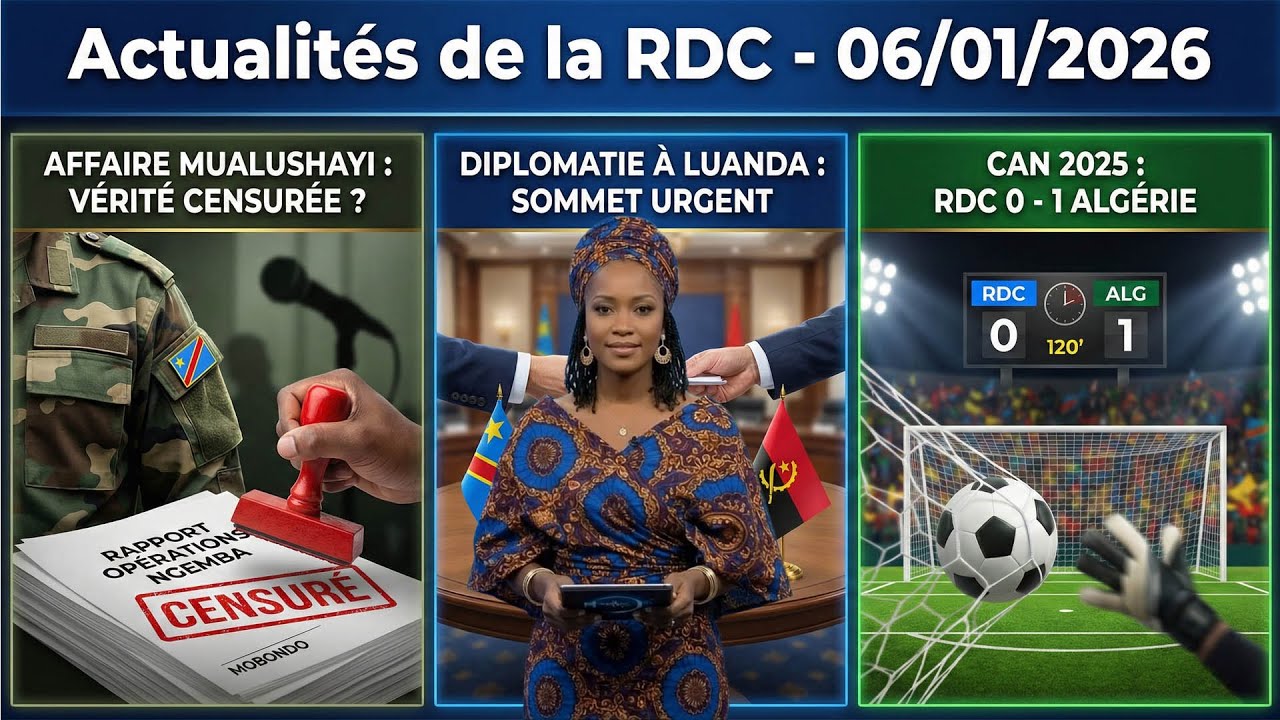 INSIDE NEWS RDC | 06/01/2026 | TSHISEKEDI &Agrave; LUANDA & AFFAIRE MUALUSHAYI : LA V&Eacute;RIT&Eacute; &Eacute;TOUFF&Eacute;E ?