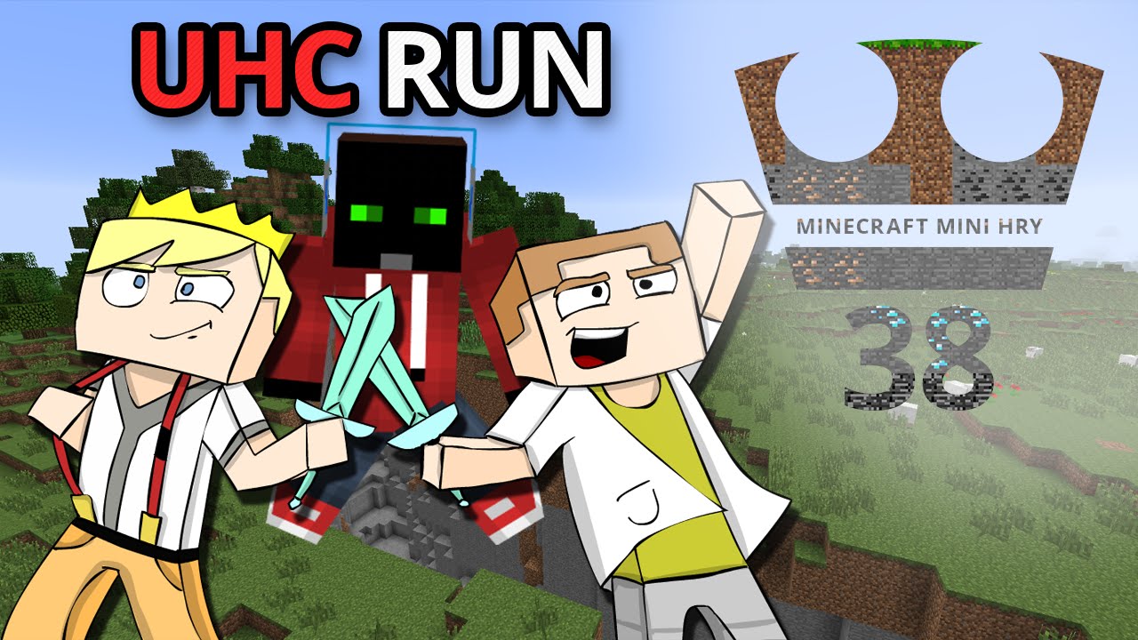 Jirka a GEJMR a Marwex Hraje - Minecraft Mini hry 38 - UHC RUN