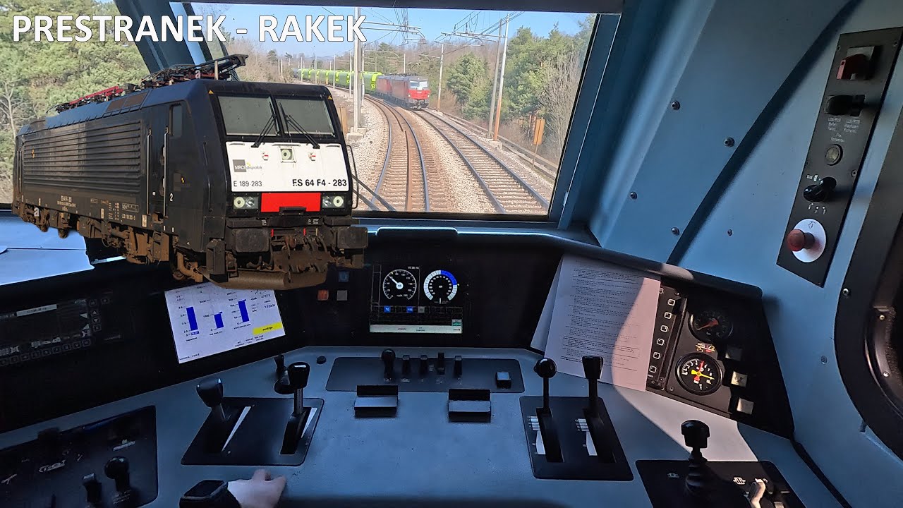 BR 189 CABRIDE | Prestranek - Rakek, SLOVENIA | Train Driver's POV
