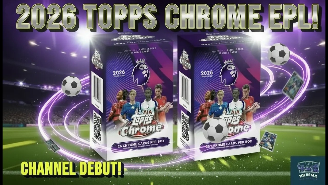 2026 Topps Chrome Premier League! Futbol Debuts On The Channel!