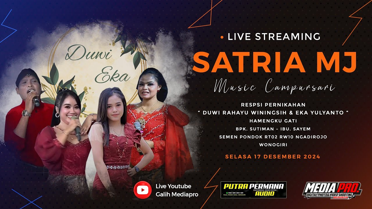 Live Cs. SATRIA MJ - Pernikahan Duwi & Eka - Putra Permana Wo & Sound System - Semen 17 Des 2024