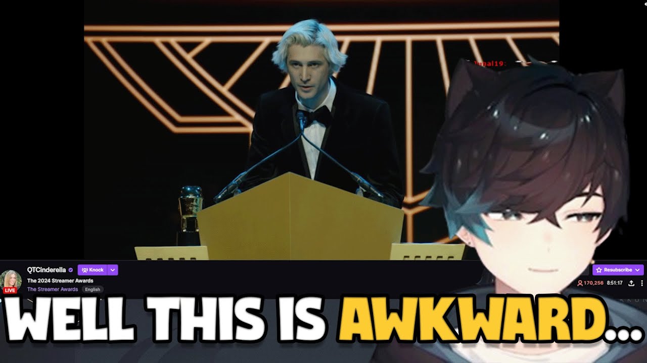 Sykkuno REACTS to his FRIENDS NOT WINNING at The STREAMER AWARDS