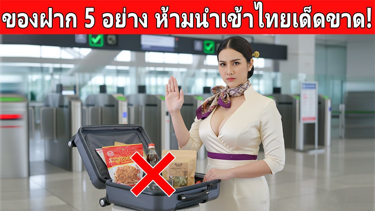 ⚠️ เตือนภัย! 5 สิ่งของต้องห้ามนำเข้าไทย ฝ่าฝืนโดนปรับหนัก เสี่ยงคุก (อัปเดตปี 2569)