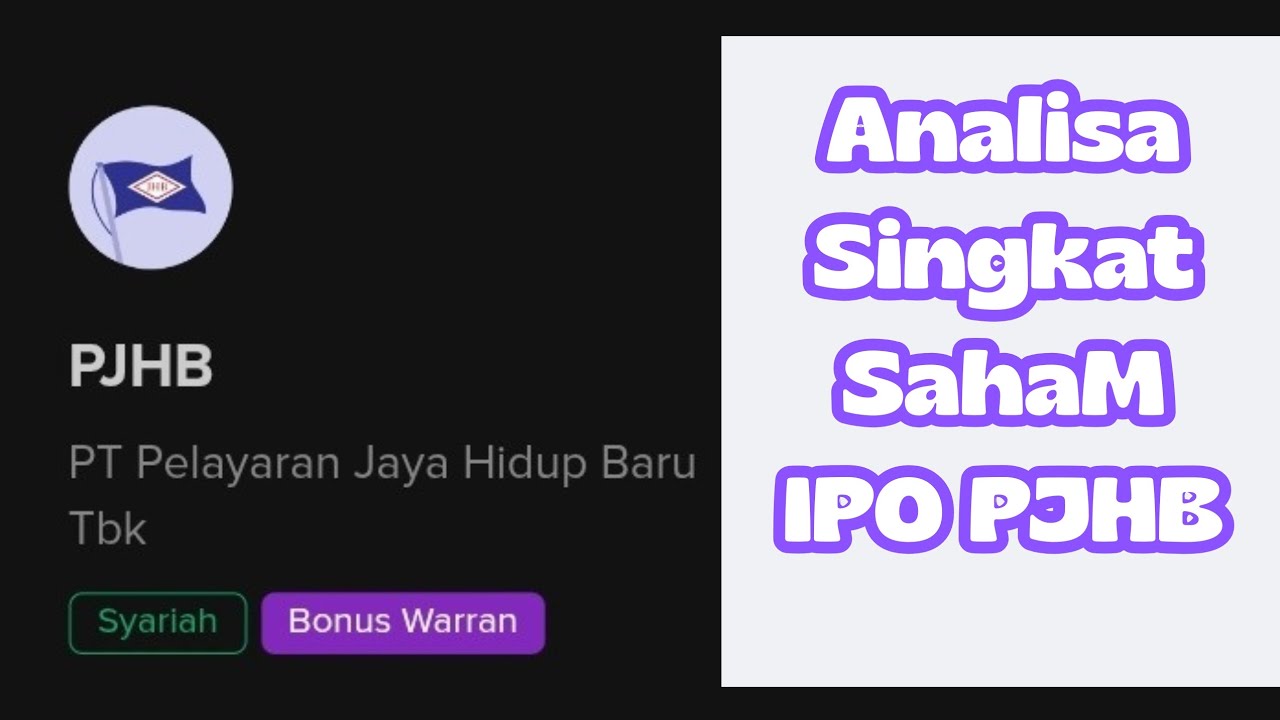 Analisa Saham IPO PJHB