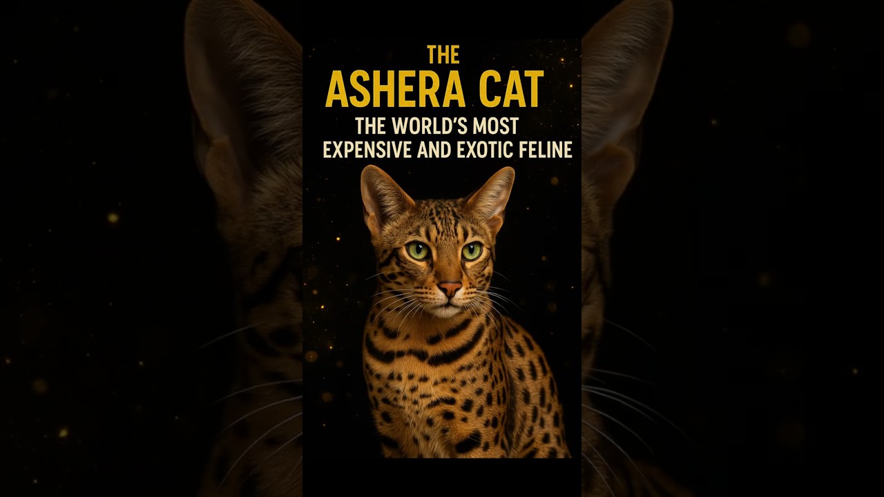 The Ashera Cat: The World’s Most Expensive and Exotic Feli!