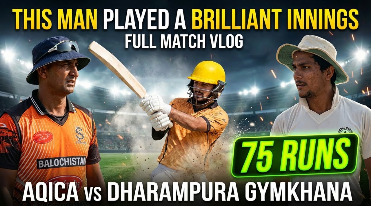 Brilliant 75 with Pure Power Hitting! 🔥AQICA vs Dharampura Gymkhana | Full Match Vlog