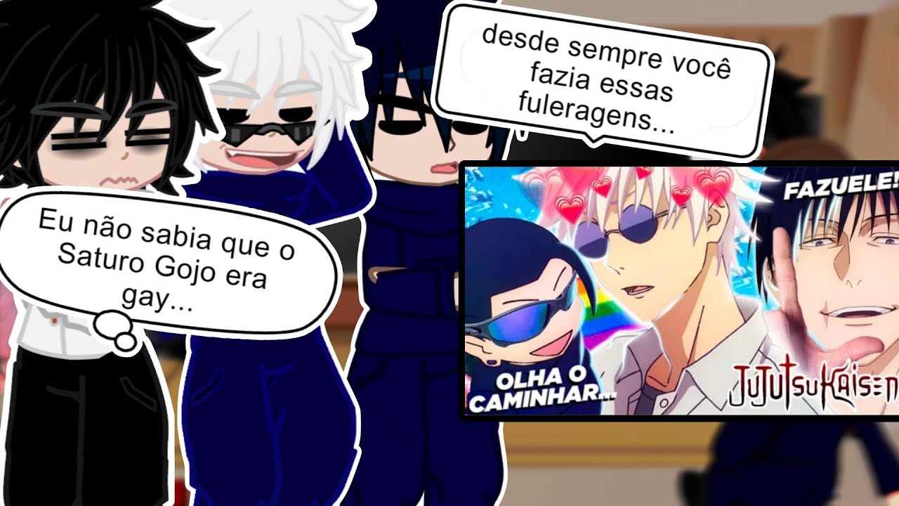 Jujutsu Kaisen React a O PASSADO DE SATURO GOSTOSO -Parodia jujutsu/Jujutsu Kaisen gacha club
