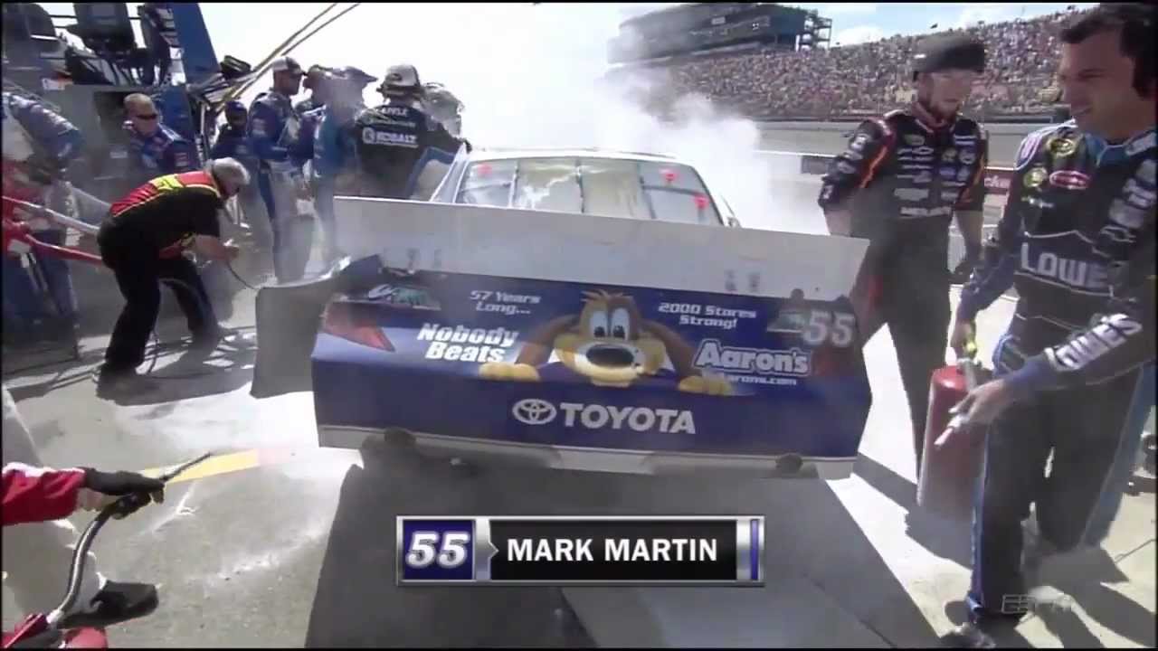 Mark Martin Pit Lane crash 2012 Pure Michigan 400