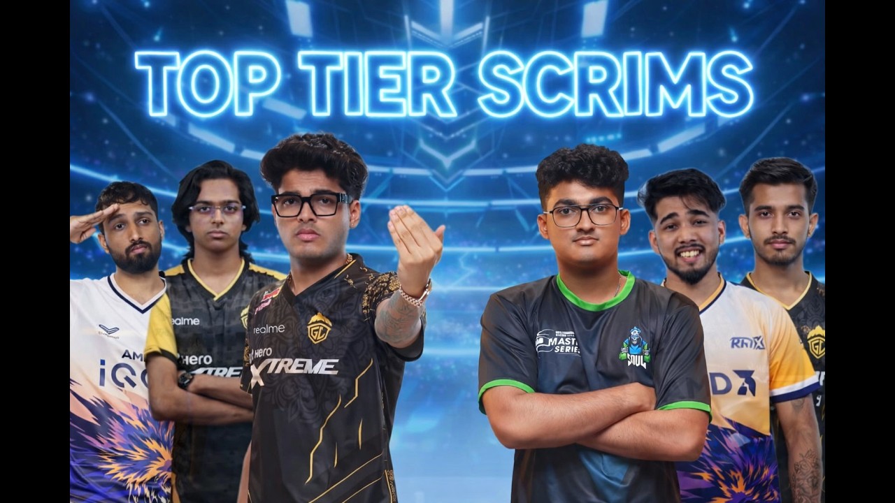 Top tier scrims ft. @GodLikeEsportss @JONATHANGAMINGYT @S8ULGG