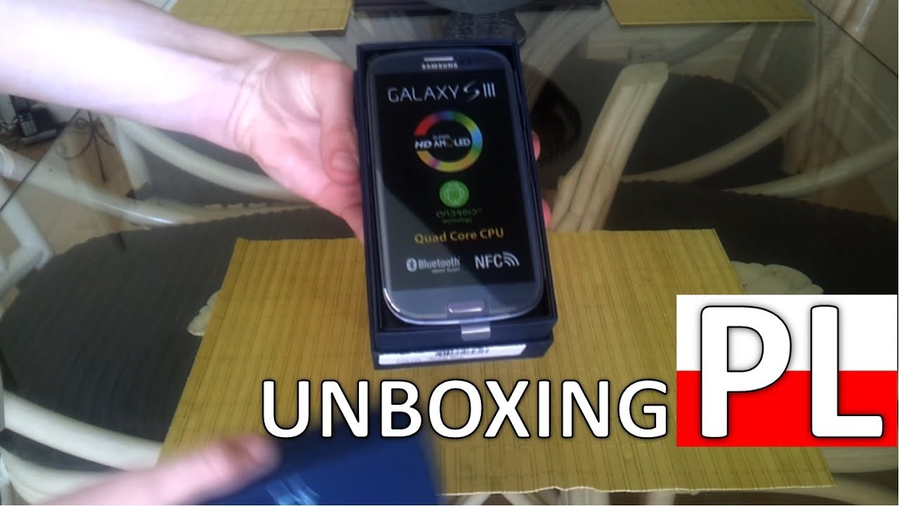 UNBOXING PL: Samsung Galaxy S3 - Pebble Blue (Nieb
