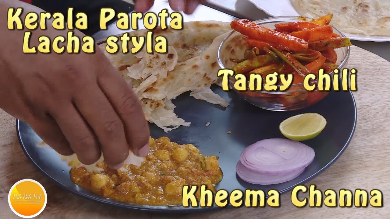 Aloo Channa Mutton Kheema with Malabar Paratha