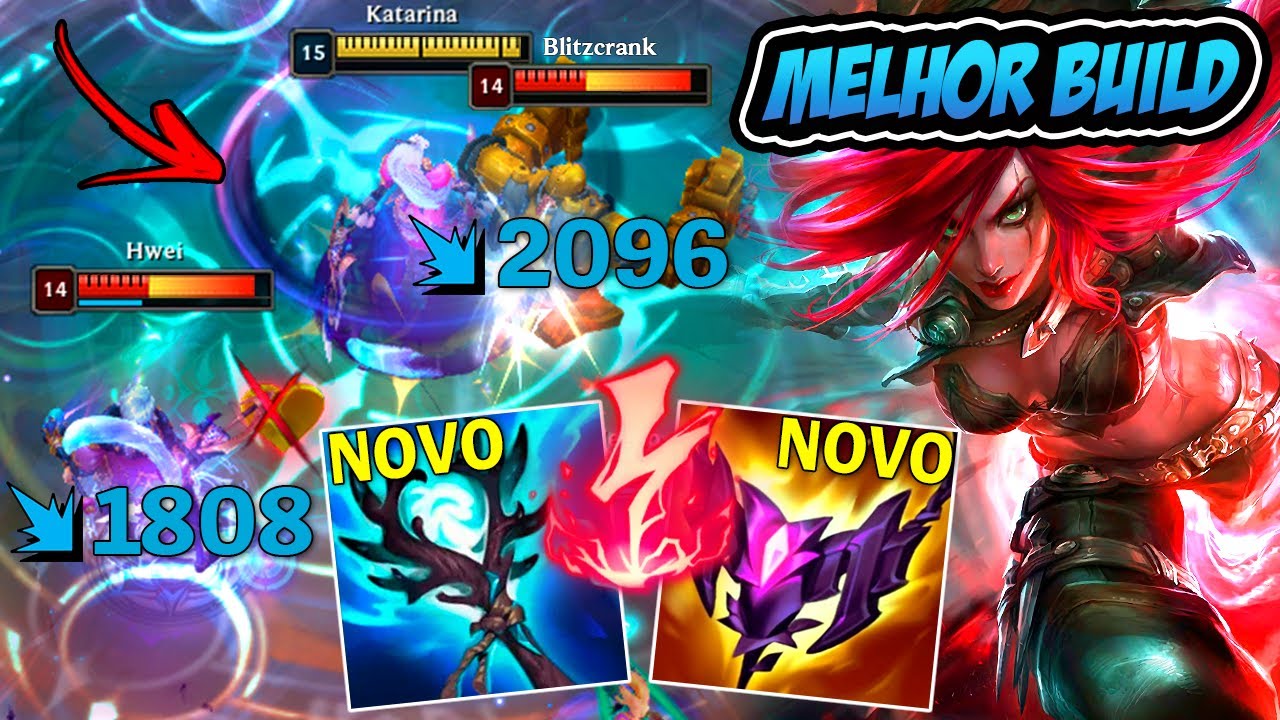 KATARINA AP COM A MELHOR BUILD DE INSTAKILL COM OS ITENS NOVOS - LEAGUE OF LEGENDS