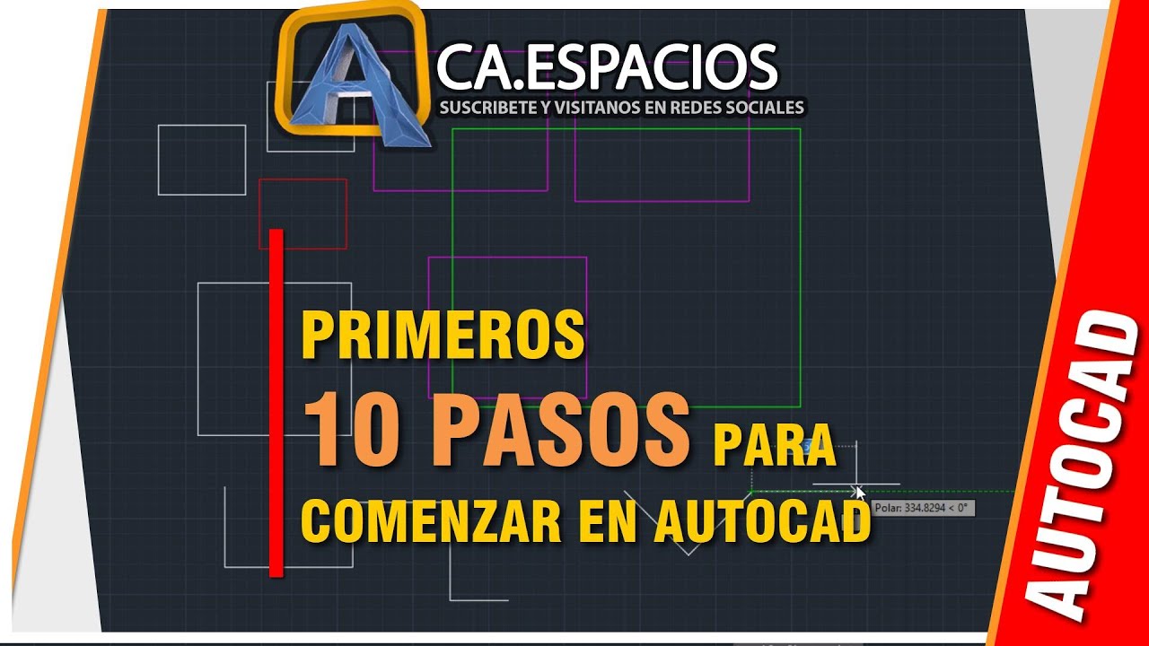 TIPS 10 PRIMEROS PASOS PARA COMENZA EN AUTOCAD-AUTOCAD PARA PRINCIPIANTES