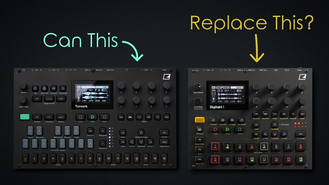 umoTalk #6: Can the Elektron Tonverk replace the Elektron Digitakt 2 for Drums? (with the Subtracks)