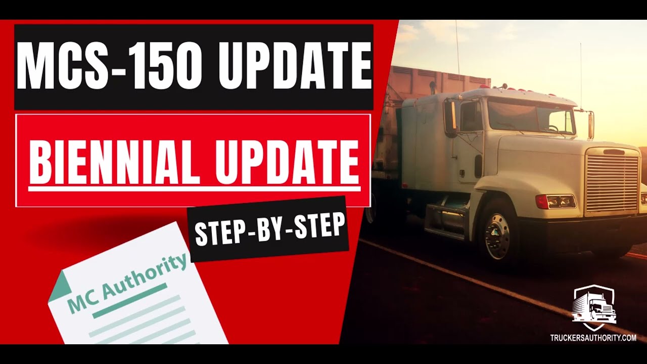 Обновление MCS 150 или двухгодичное обновление USDOT — см. Как обновить информацию USDOT.