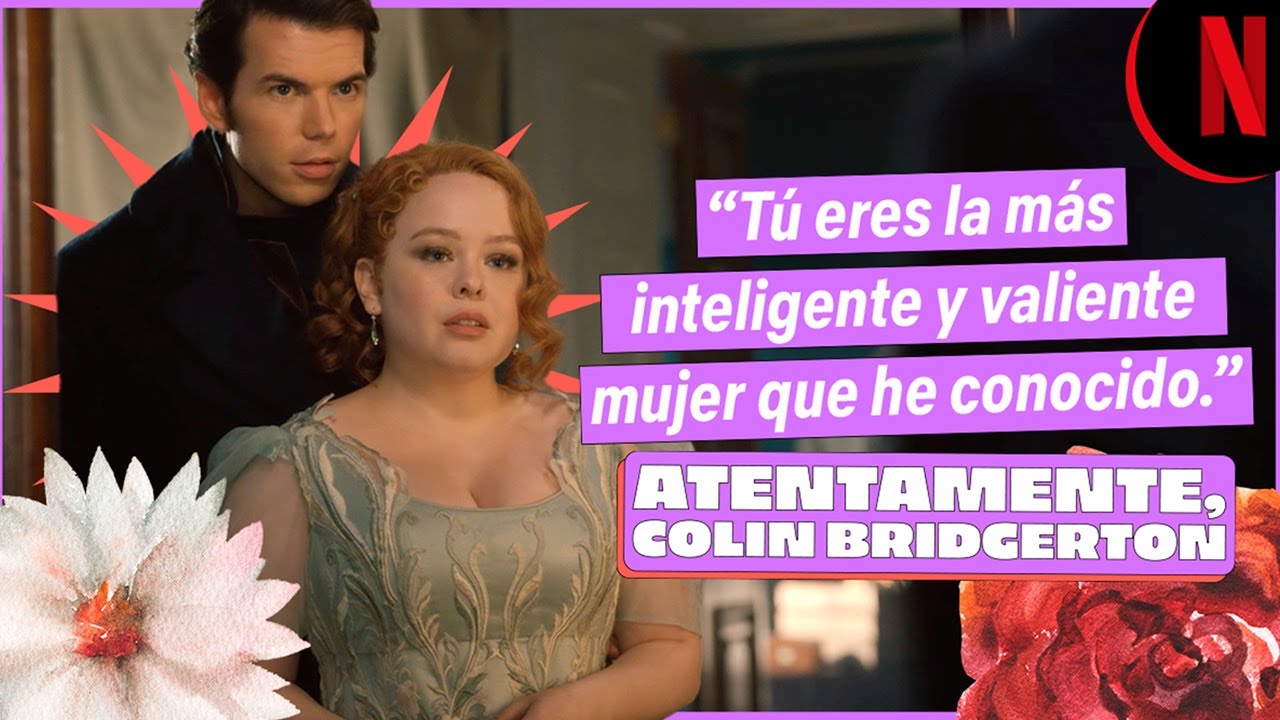 Colin, Penélope y el espejo | Bridgerton | Netflix