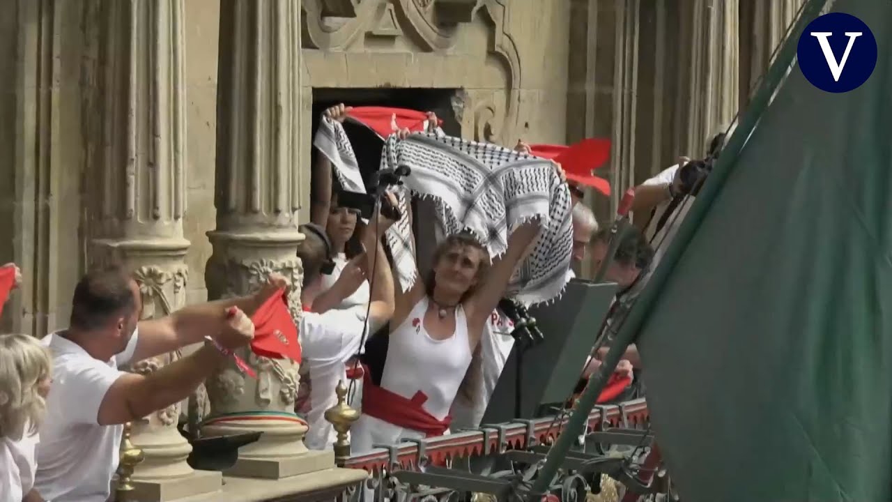 Los Sanfermines 2025 arrancan con un chupinazo solidario con Palestina