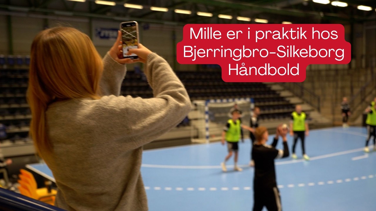 Mille er i praktik hos Bjerringbro-Silkeborg Håndbold