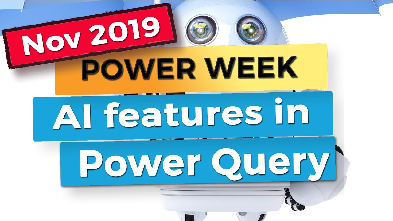 Text Analytics, Vision analytics and Machine learning in Power Query - Power BI update November 2019