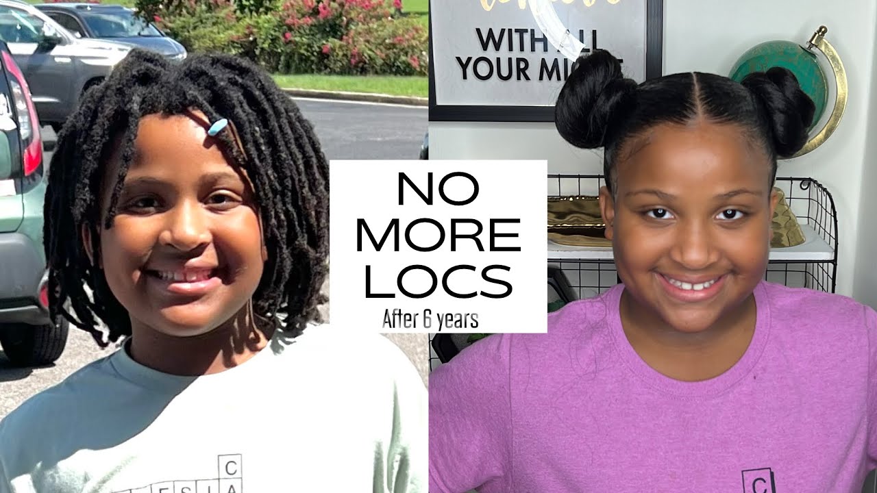 HAIR TRANSFORMATION | I CUT AND COMBED OUT MY DAUGHTERS LOCS AFTER 6 YEARS