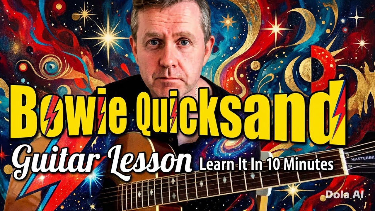 Quicksand - David Bowie Acoustic Guitar Lesson (Guitar Chords) Learn It In Under 10 Minutes