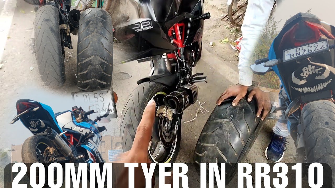 TYER UPGRADE __ kya apache Rr310 me 200MM ka TYER lage ga ??? bike modification
