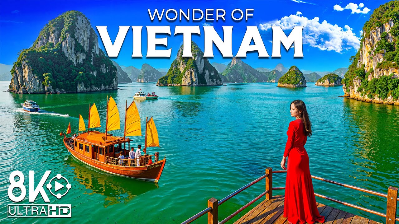 Wonders of Vietnam | Best Places with Coastlines, Mountains & Historic Streets | Travel 8K UHD Video