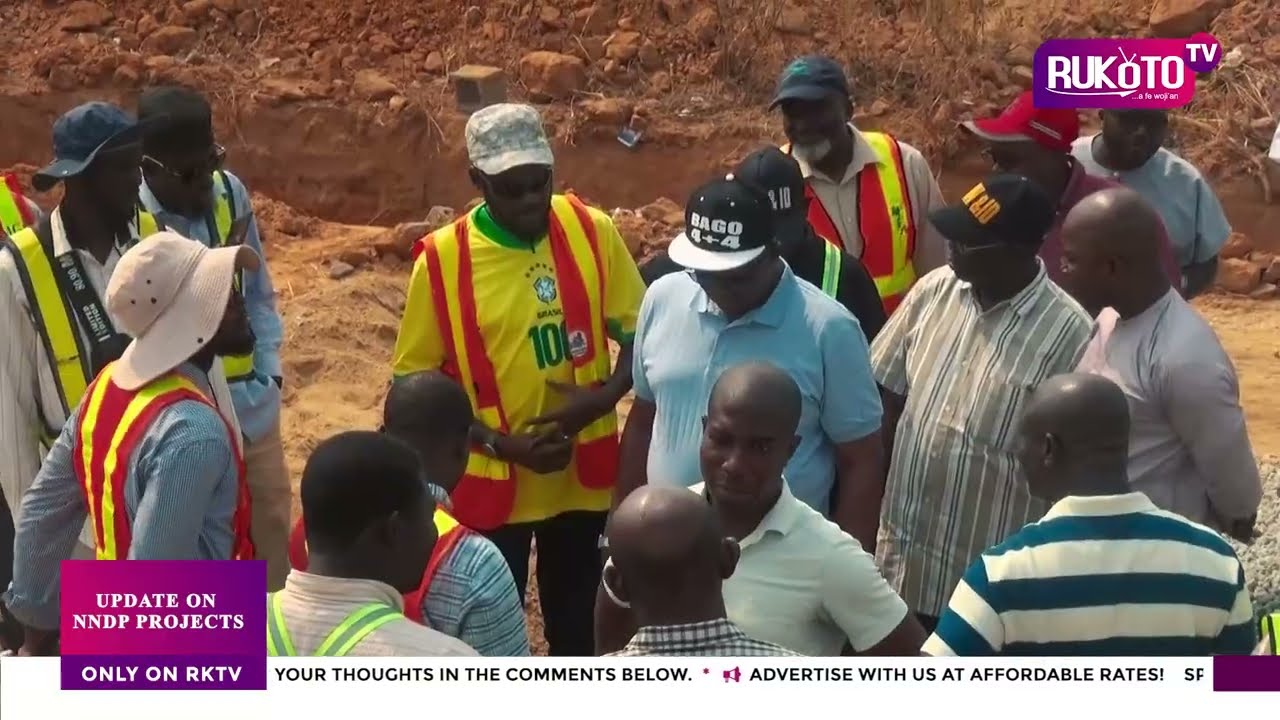 WEEK 98: GOVERNOR BAGO’S 5KM ROAD PROJECTS: COMMISSIONER INSPECTS ZONE B ROAD WORKS