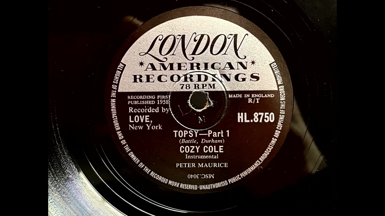 1958 COZY COLE - Topsy, Part 1 LONDON 10