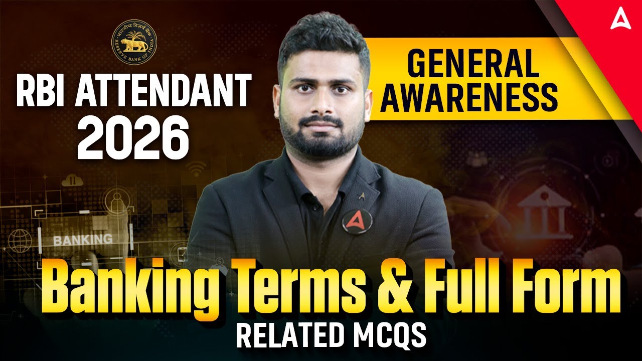 RBI Attendant 2026 GA | Banking Terms and Full Form Related MCQs | GA By Vaibhav Sir