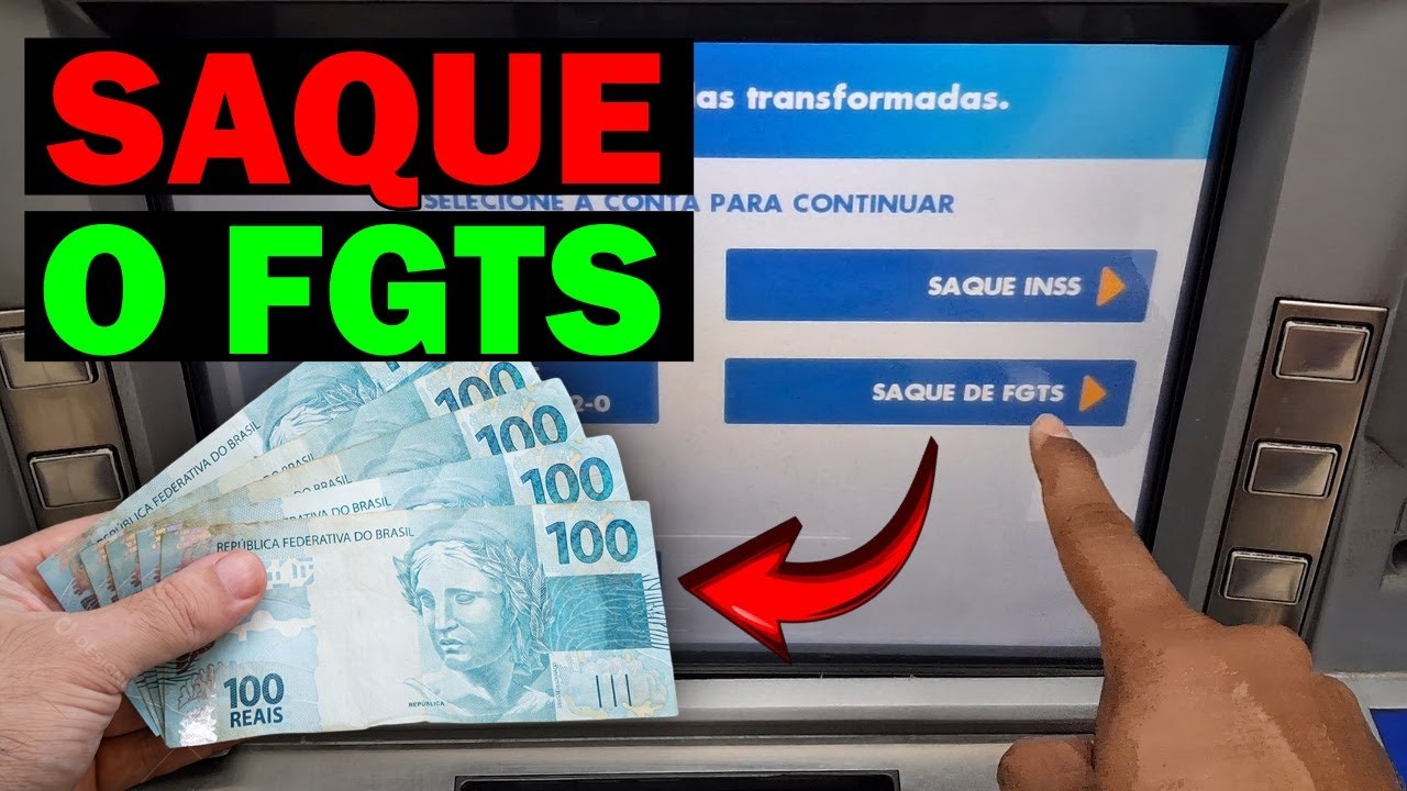 COMO SACAR FGTS PELO CAIXA ELETRÔNICO DA CAIXA PASSO A PASSO