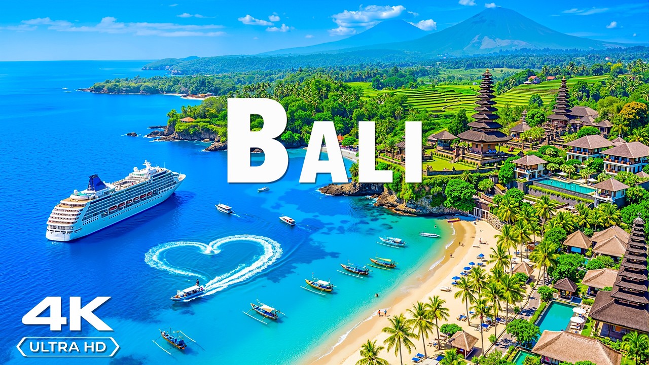 BALI ISLAND PARADISE IN 4K DRONE FOOTAGE | Luxury Yachts, Turquoise Beaches & Island of the Gods