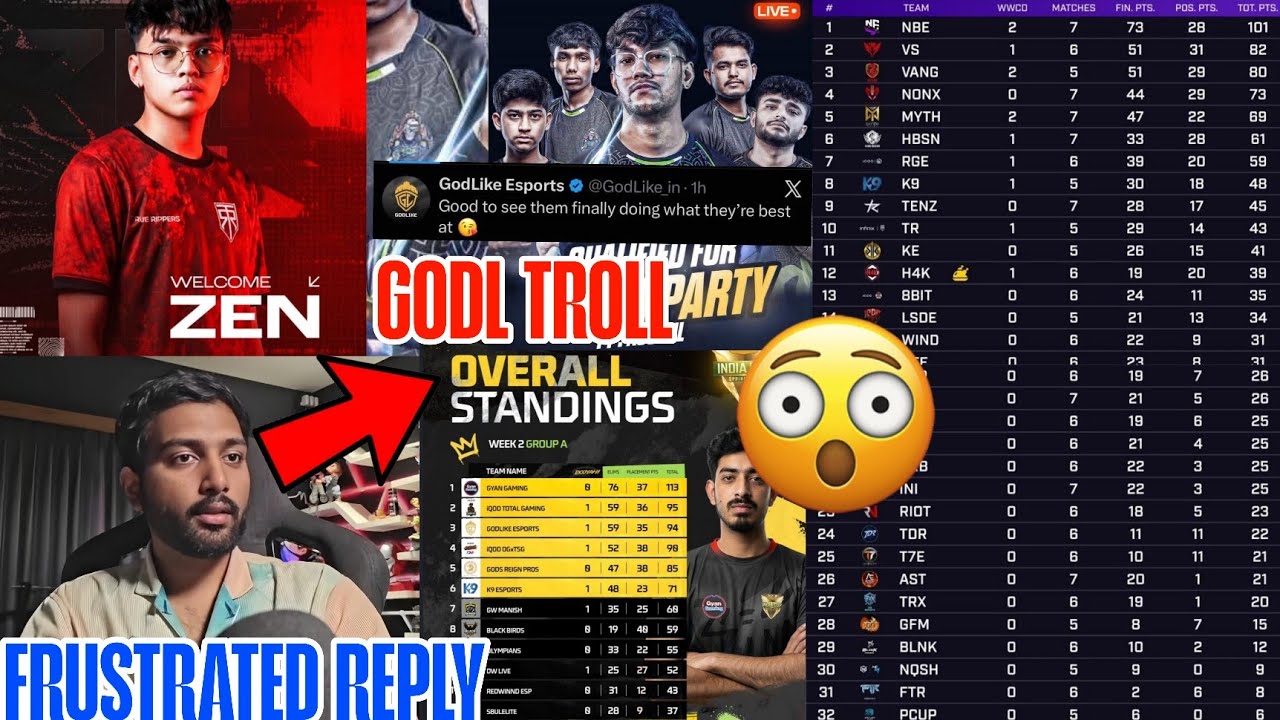 Godl Brutal Troll S8UL 🤯 Punk Frustrated Reply 😱 TR New Coach ✅ RNTX, GODL,SOUL,BGIS,FF