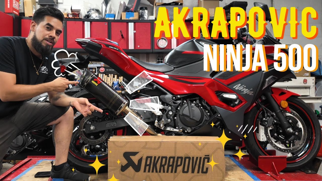 Пошаговая инструкция по установке выхлопной системы Akrapovic для Kawasaki Ninja 500 и звуковой тест