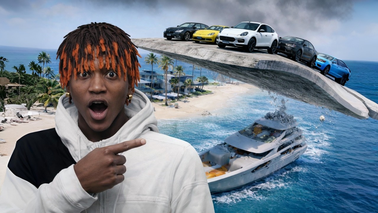 OGGI TRASPORTIAMO SUPERCAR CON LA NUOVA MEGA RAMPA DI FRANKLIN e VISITIAMO VILLA SU ISOLA - GTA 5 RP