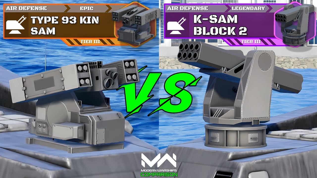 Type 93 Kin SAM VS KSAM Block 2 | Missiles Air Defense Comparison | Modern Warships
