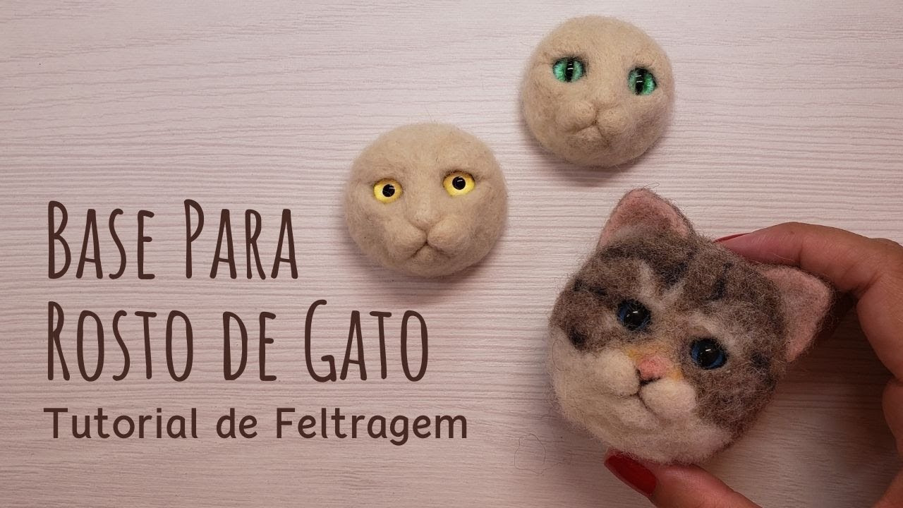 Tutorial de Feltragem - Base para Rosto de Gato