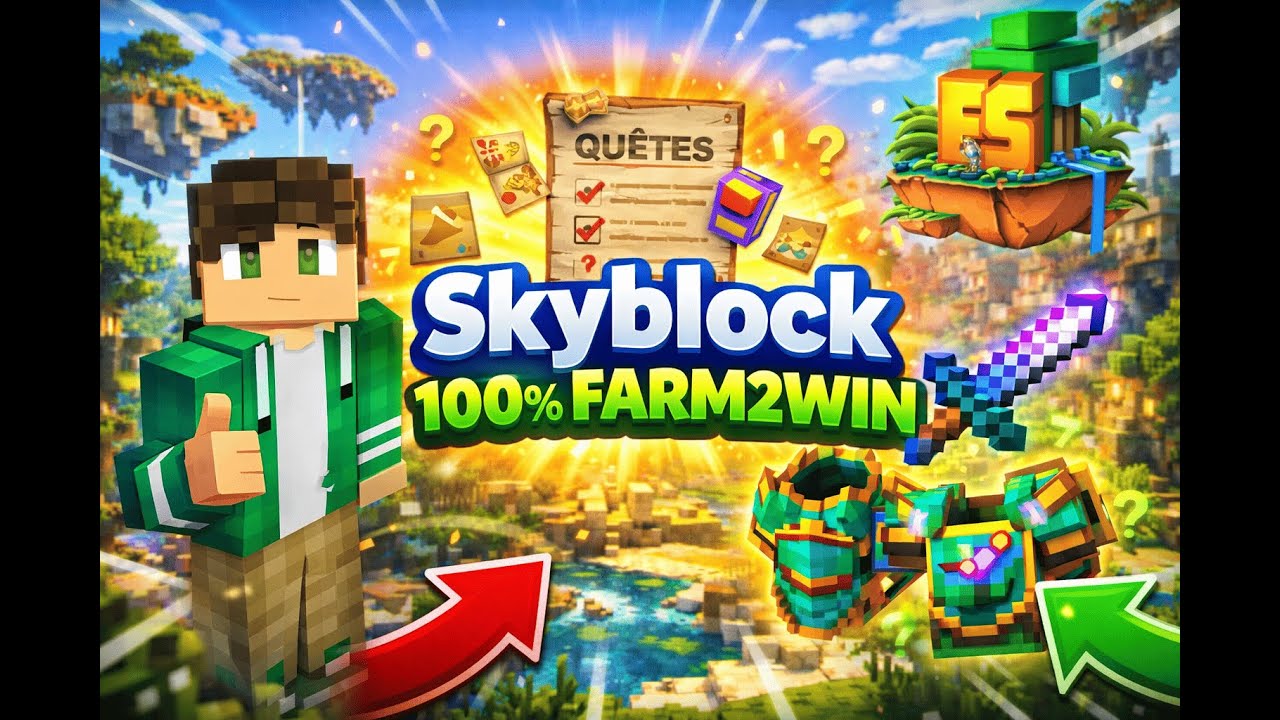 Skyblock 1.21.8 100% Farm2Win  EdenSky 1.20.4 - 1.21.X