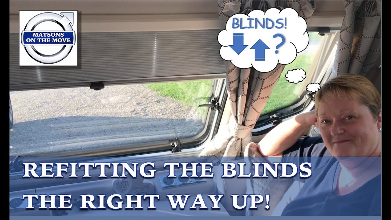 Refitting Caravan Window Blinds  -  Swift Elegance 635 Grande