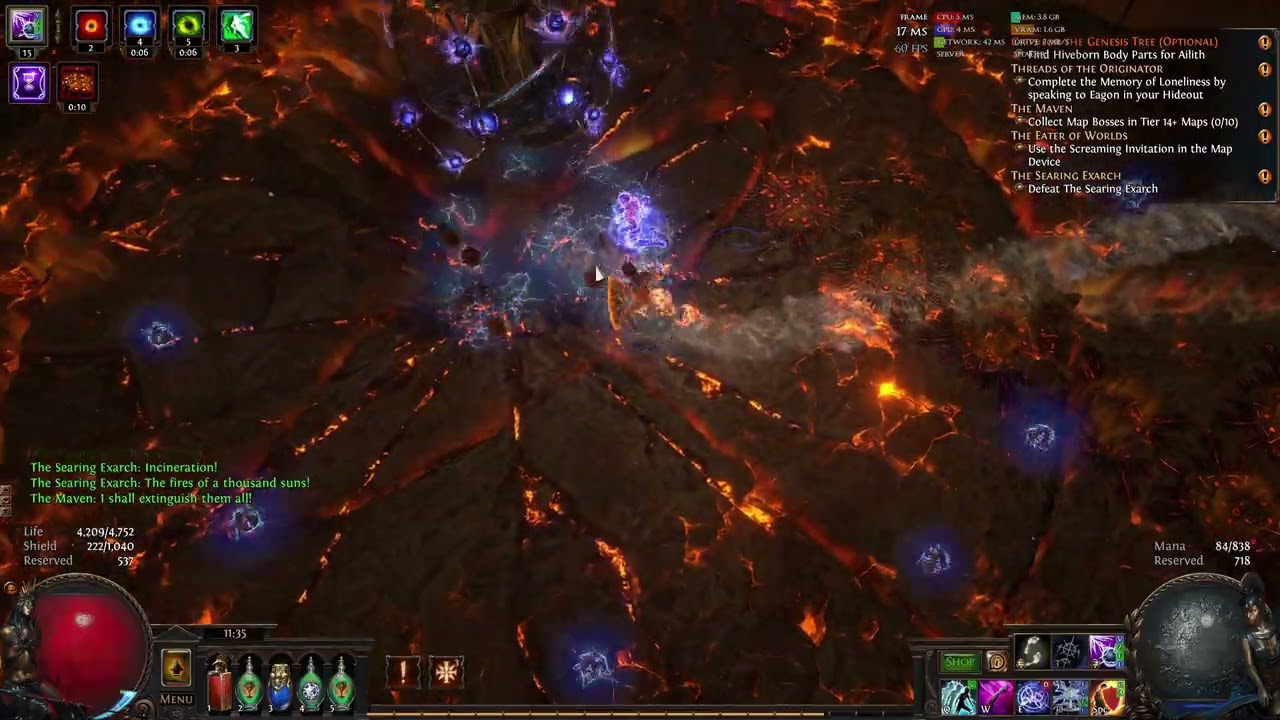 POE 3.27 Lightning Trap Day 2 to 5 Progression