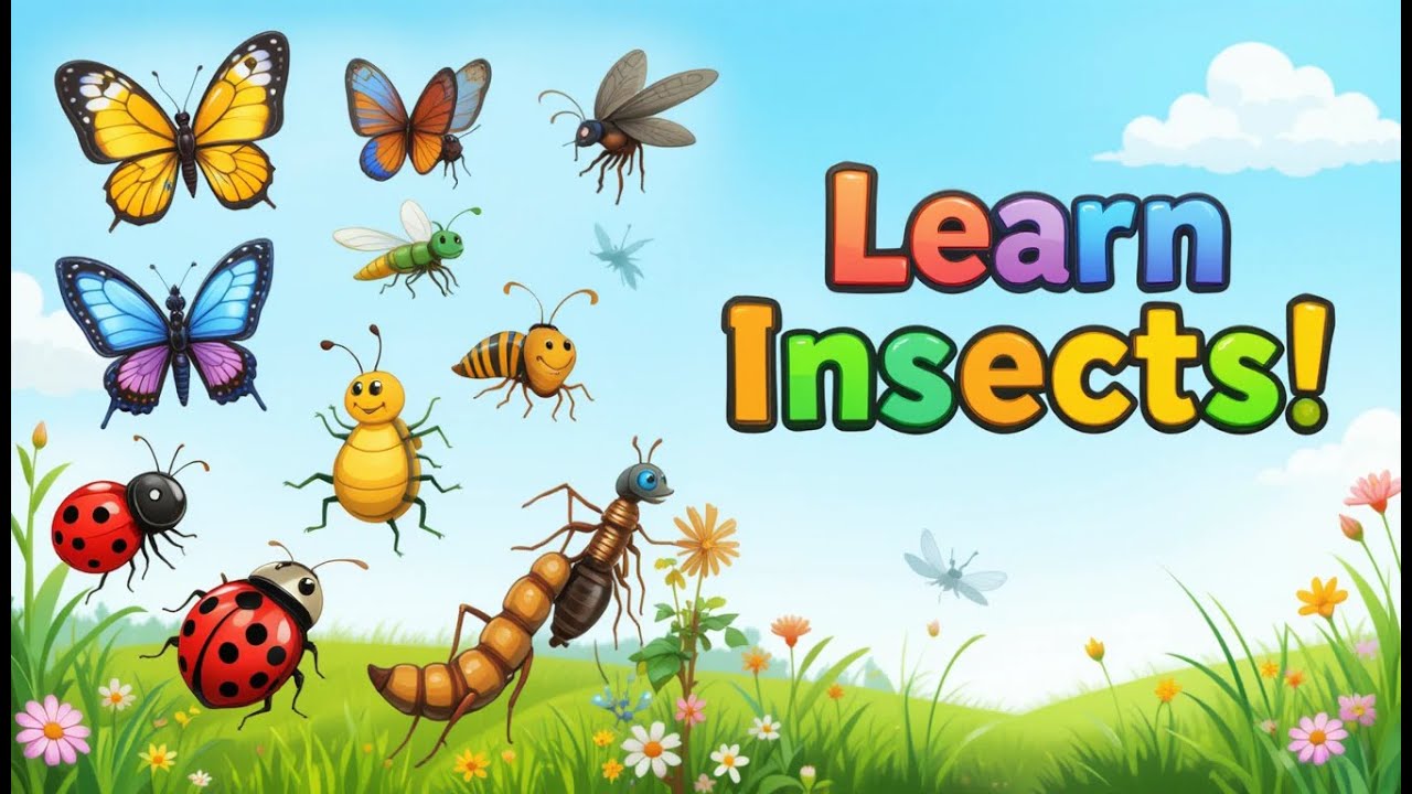 Learn Insect Names with Pictures | Insects for Kids | Lulu Champs Bug Video