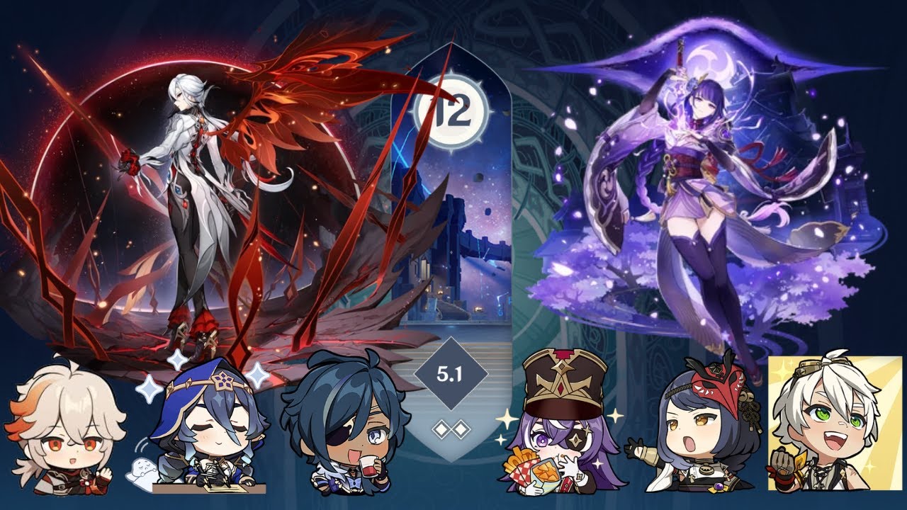 Arlecchino Melt | Raiden Shogun Overload - Spiral Abyss (Version 5.1)