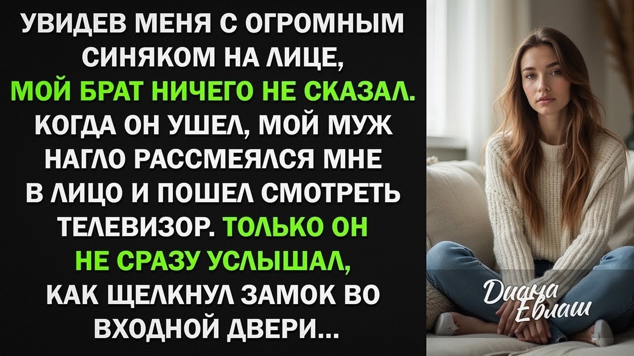 👉 Увидев мой синяк, брат молча ушёл… Муж рассмеялся — но уже через неделю они горько пожалели!