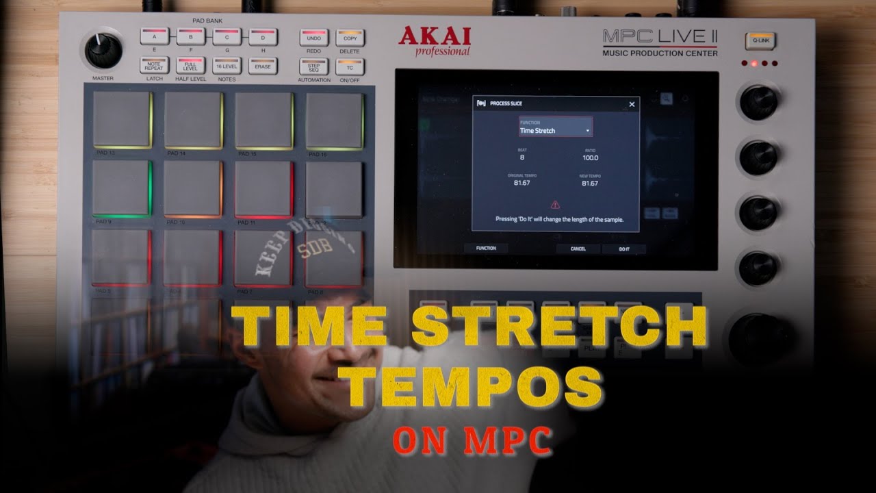 MPC LIVE MK2 Time Stretch and beat making workflow