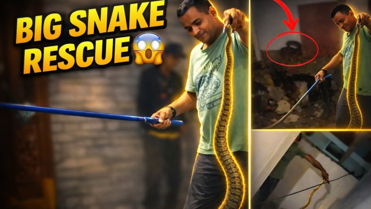 BiG Snake Rescue 😳