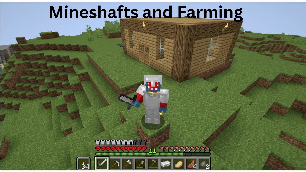 Minecraft EP2 | Mineshafts and farming