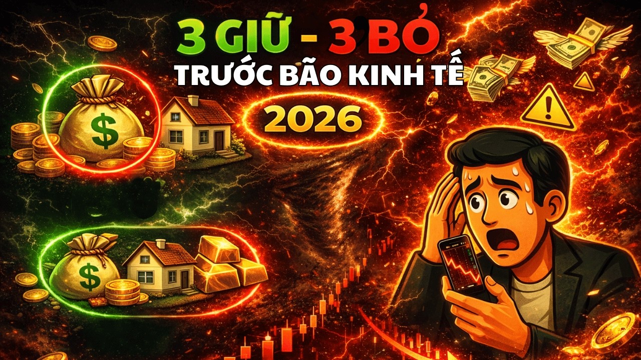Trước Bão Kinh Tế 2026: 3 Tài Sản Nên Ôm, 3 Tài Sản Phải Bán Gấp